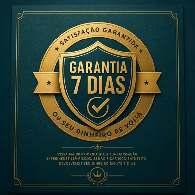 Selo de garantia de 7 dias — compra 100% segura